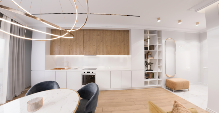 3d render тур по двухкомнатной квартире