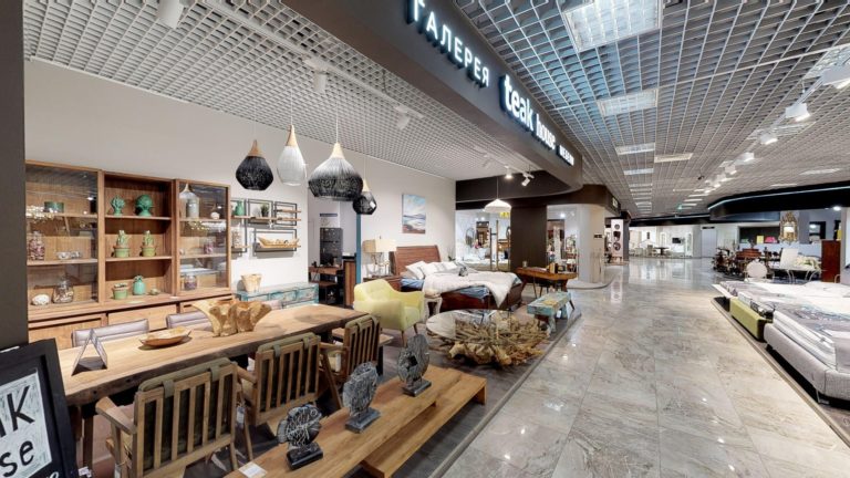 Matterport тур по подиуму Teak House в МТК «Гранд» Химки
