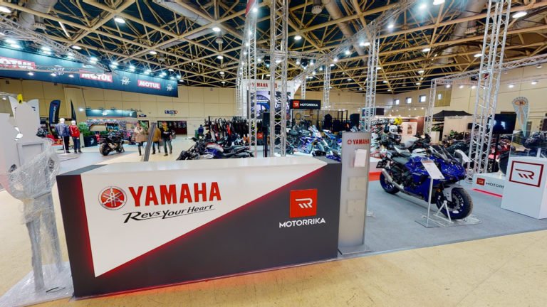 Стенд Yamaha & Motorrika на выставке Мотовесна’21 в Экспоцентре