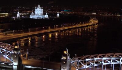 Ночной Петербург. Аэросъемка 3D Model